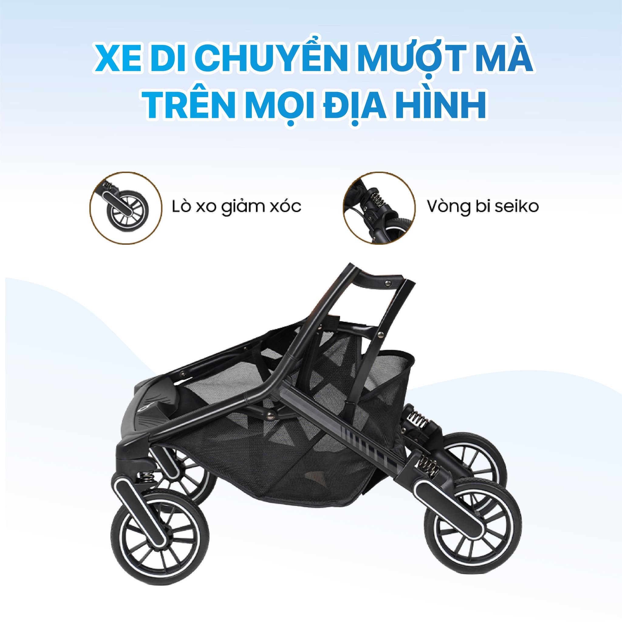 Khung chắc chắn và hệ thống giảm xóc an toàn